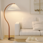 Lámpara de Pie de Arco Minimalista - Plisada