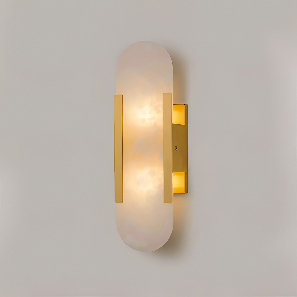 Aplique de Pared Alargado Minimalista - Alabastro