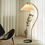 Lámpara de Pie de Arco Minimalista - Plisada
