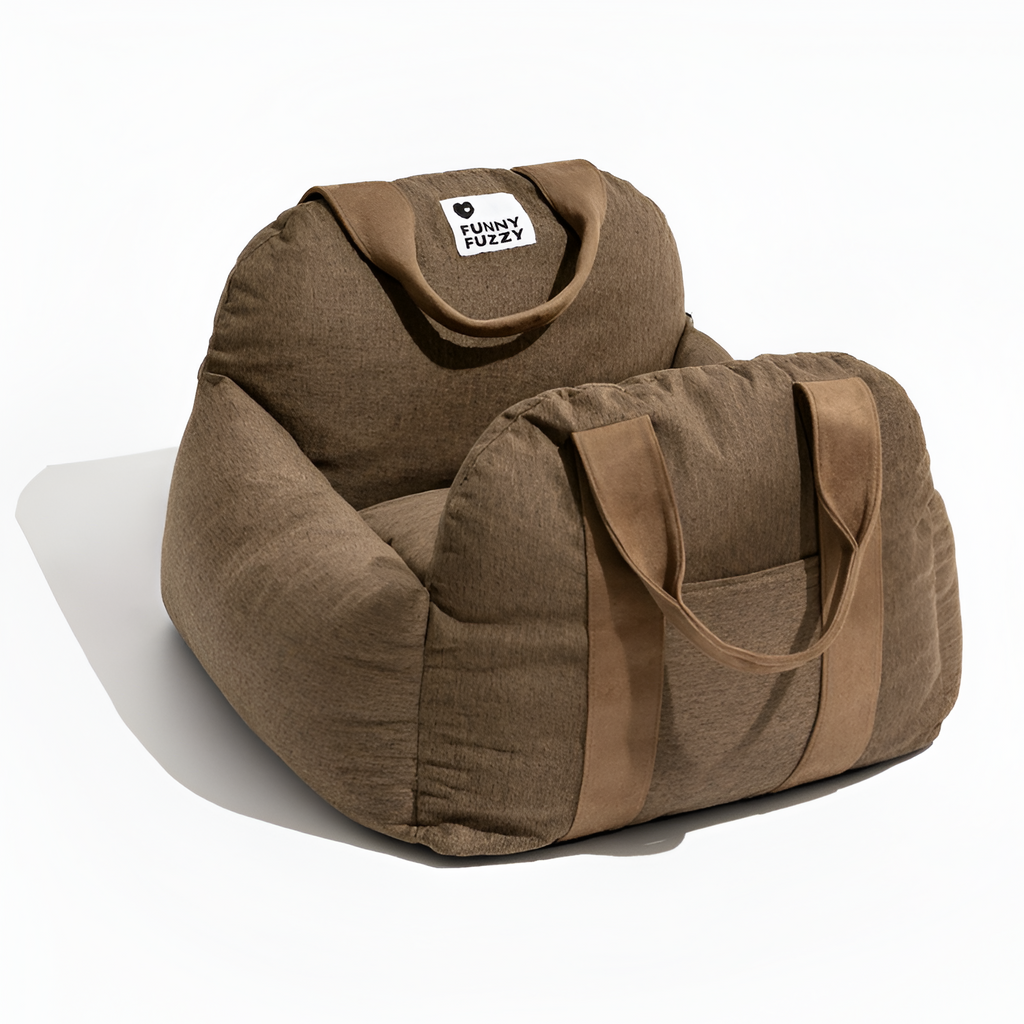 Cama Monocolor Viaje Para Mascotas - Convertible