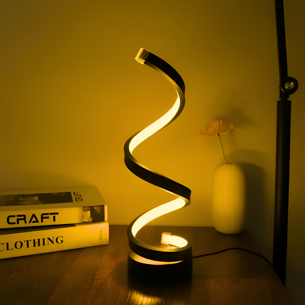 Lámpara Espiral Atenuable Minimalista - Cableada
