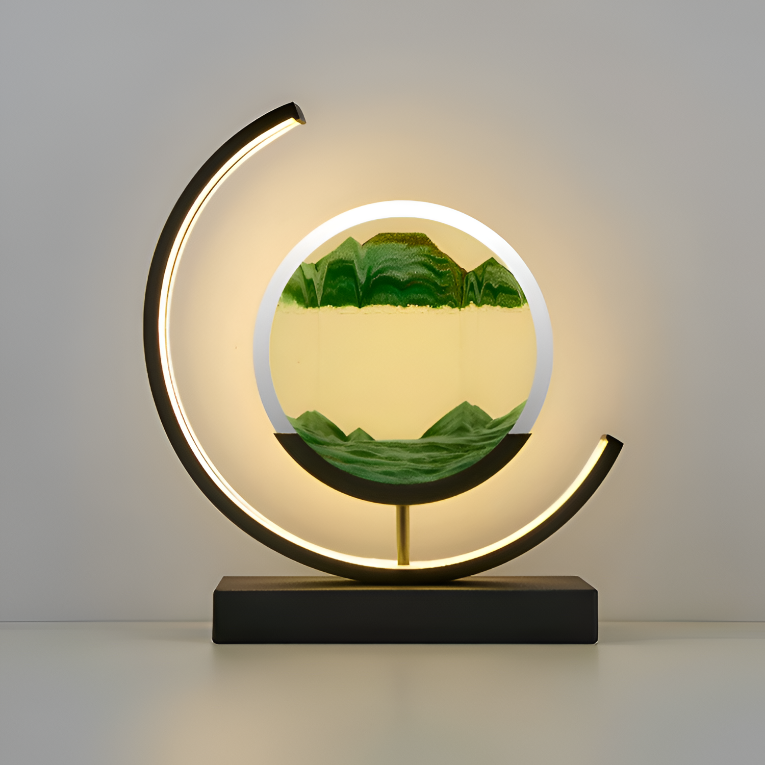 Lámpara Minimalista de Arena en Movimiento - Decorativa