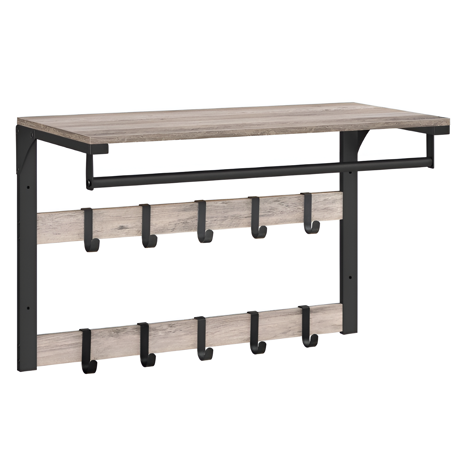 Perchero Madera Industrial - Multifuncional