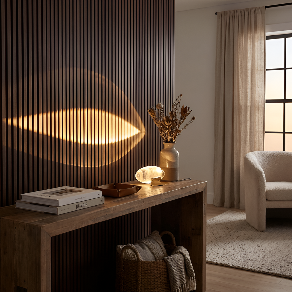 Lámpara Mesa Cristal Minimalista - Escultórica