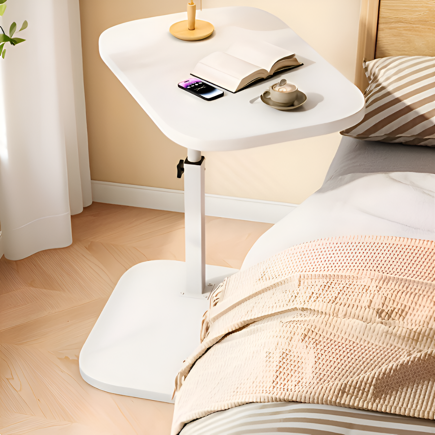 Mesa Lateral Ajustable Minimalista - Funcional