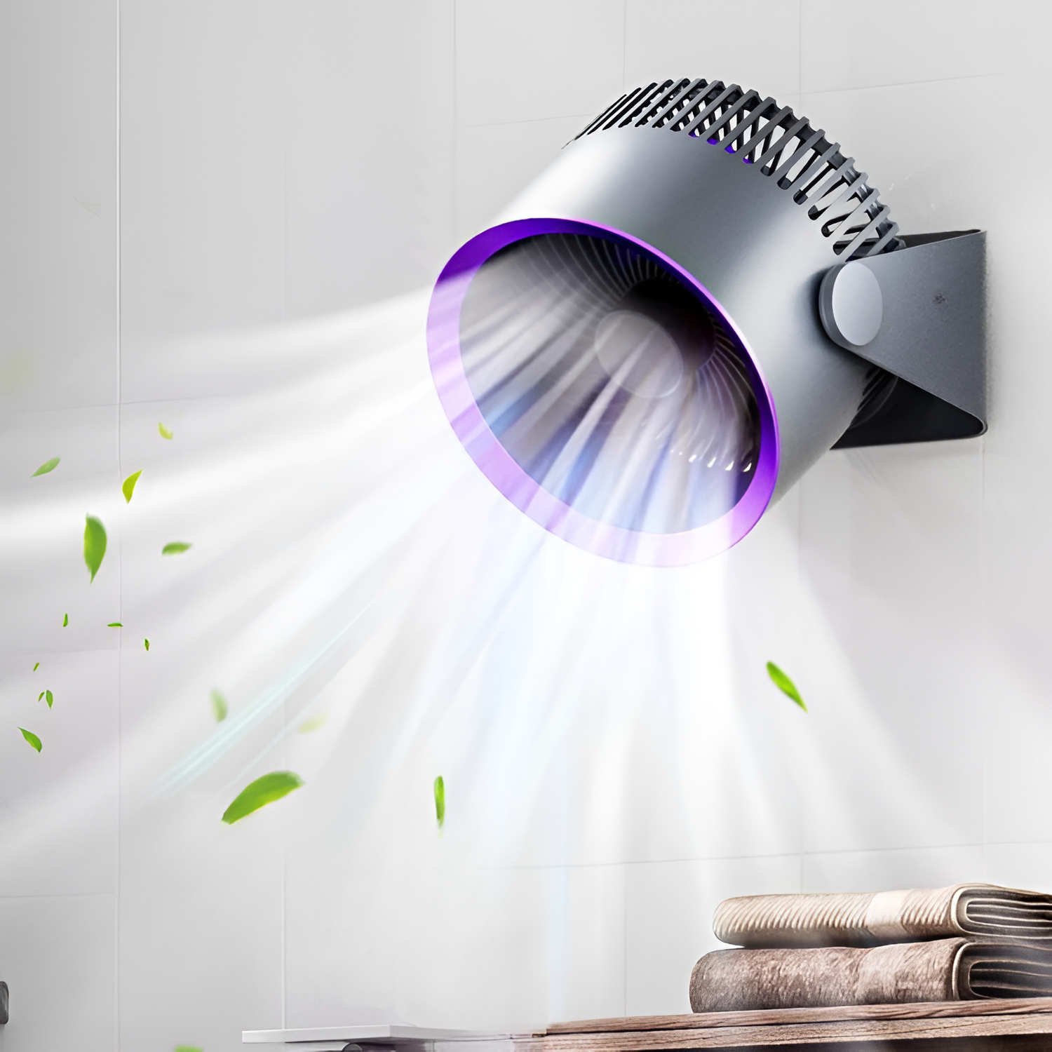 Ventilador de Mesa Inalámbrico Minimalista - Ajustable