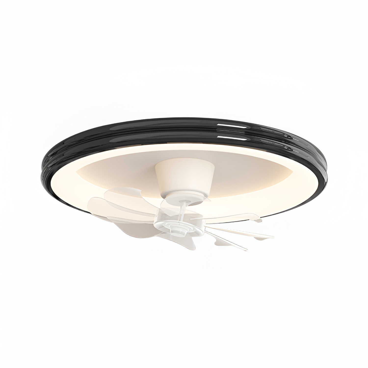 Lámpara Minimalista Con Ventilador De Techo Regulable - Montaje Empotrado