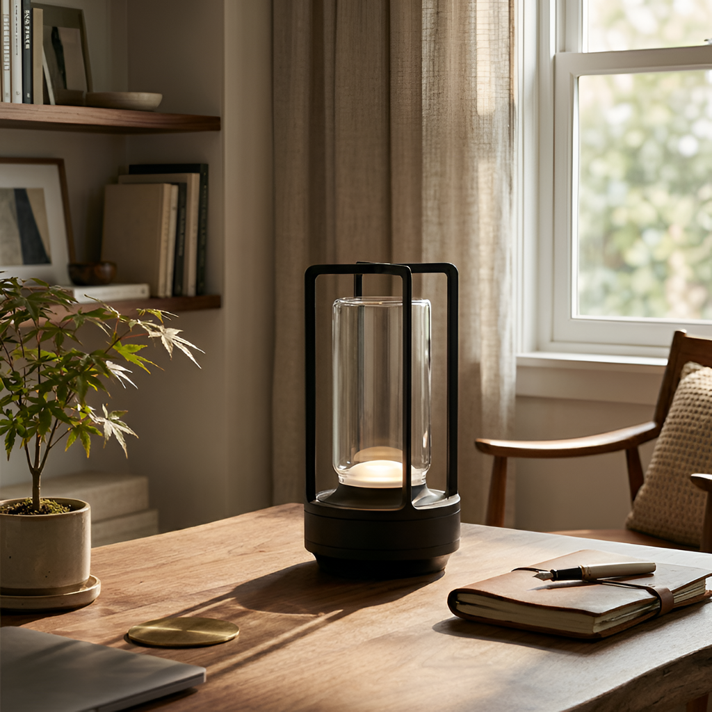 Linterna Casa Nordic – Lámpara de Cristal Decorativa