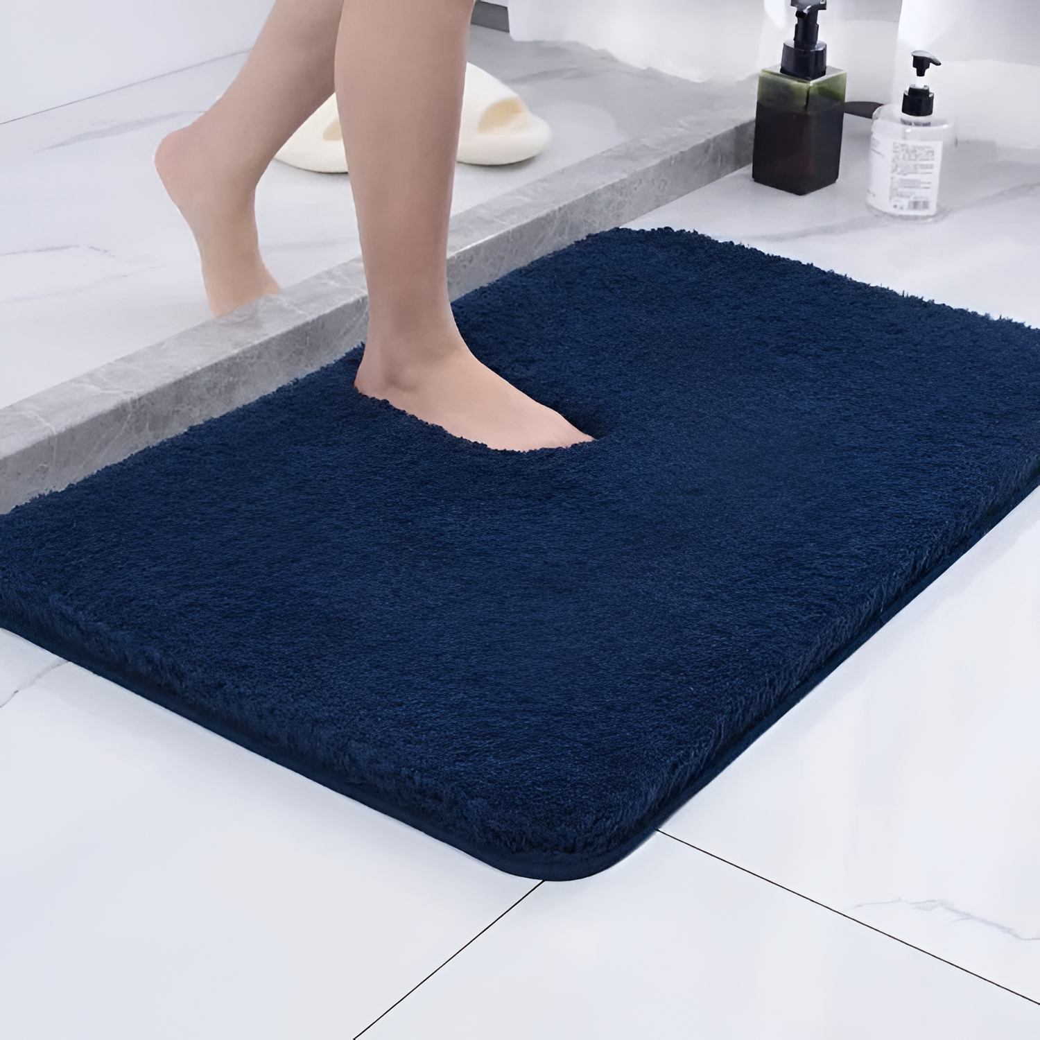 Alfombrilla de baño antideslizante - paño de microfibra absorbente para el hogar