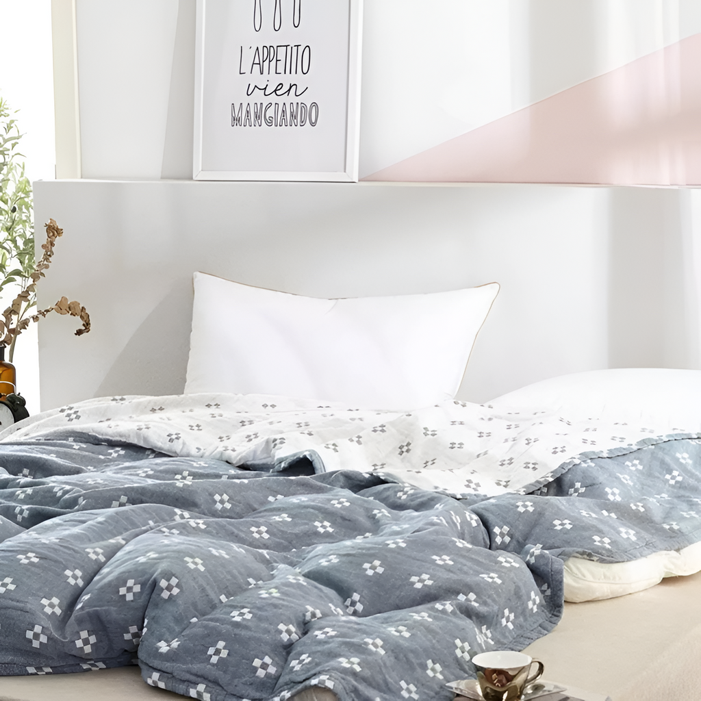 Manta Diamond Dot Comfort - Algodón ligero