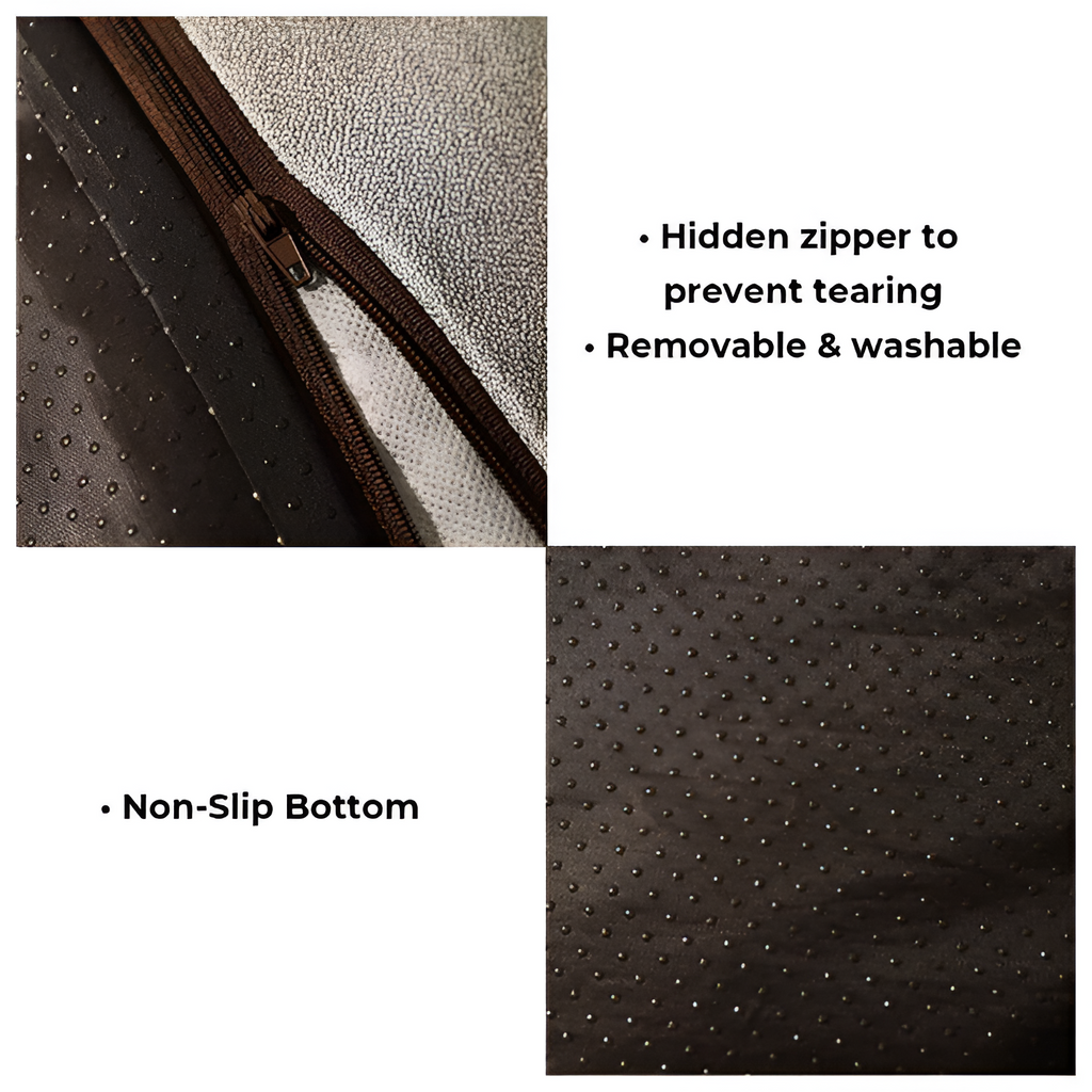 Cama de Cojín de Soporte Texturizado - Color Sólido