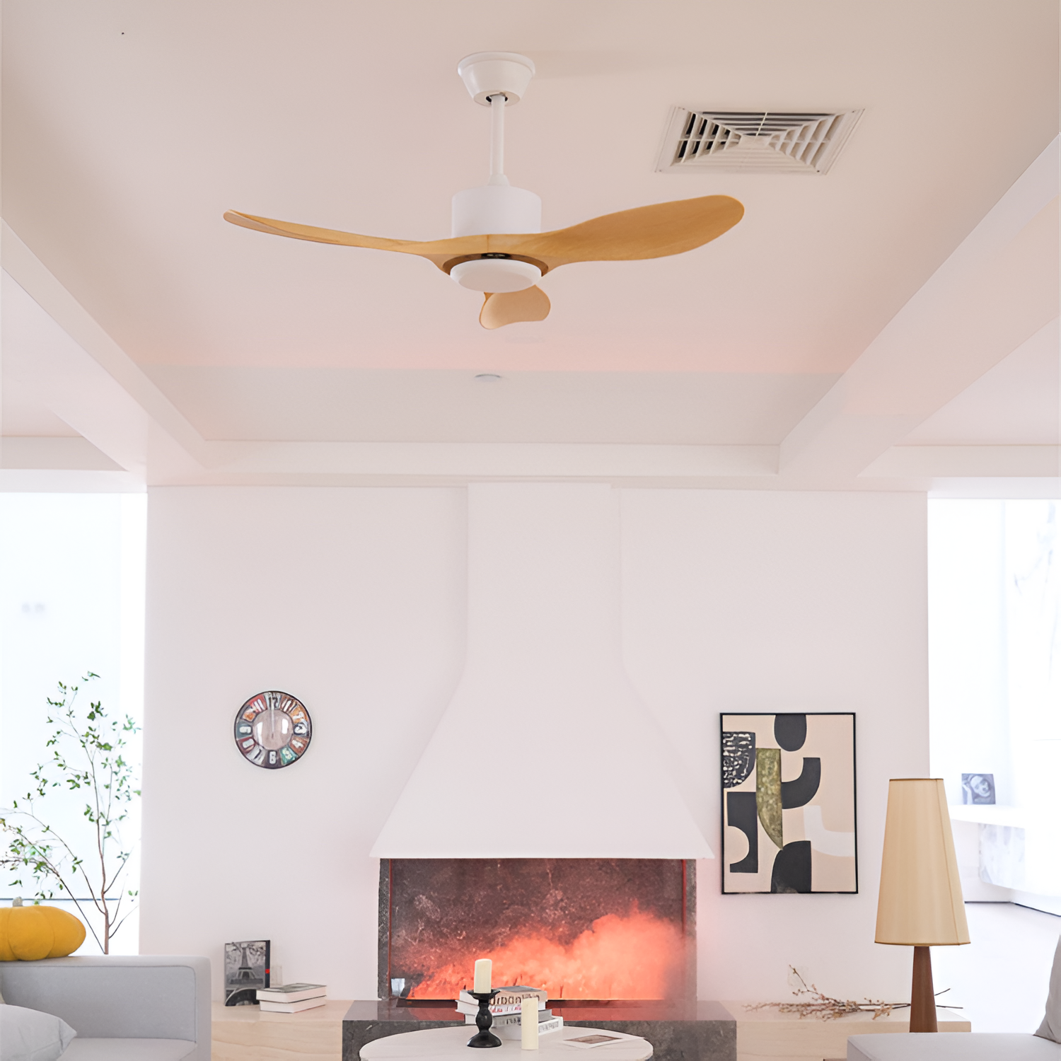 Ventilador Techo TresAspas Minimalista - Regulable