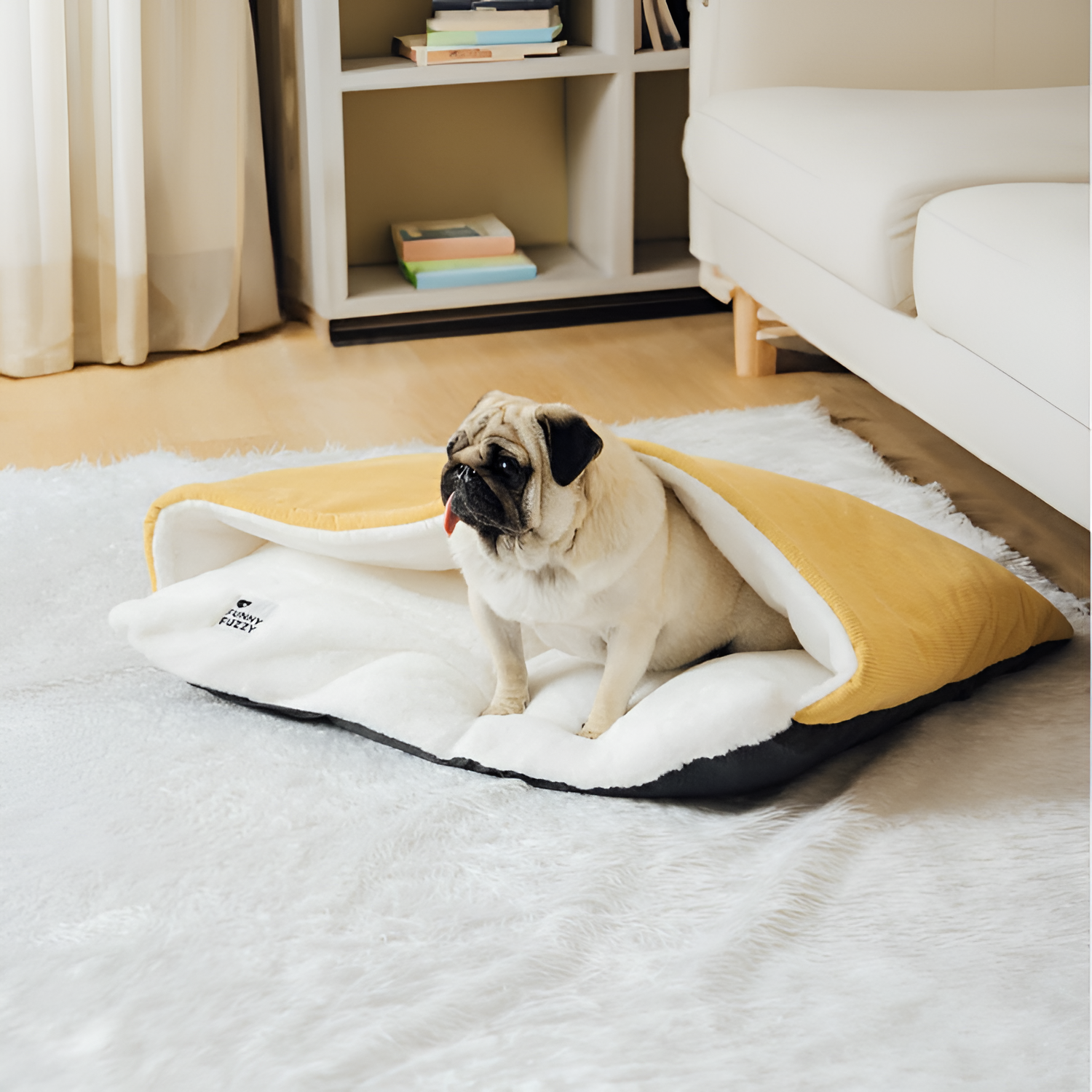 Cama de Mascotas con Capucha - Antideslizante