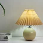 Lámpara Mesa Cerámica Minimalista - Plisada