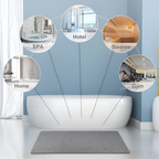 Tapete de Baño Antideslizante - Gris Texturizado