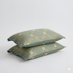 Funda de Almohada de Algodón Puro – Funda con Botones Decorativos