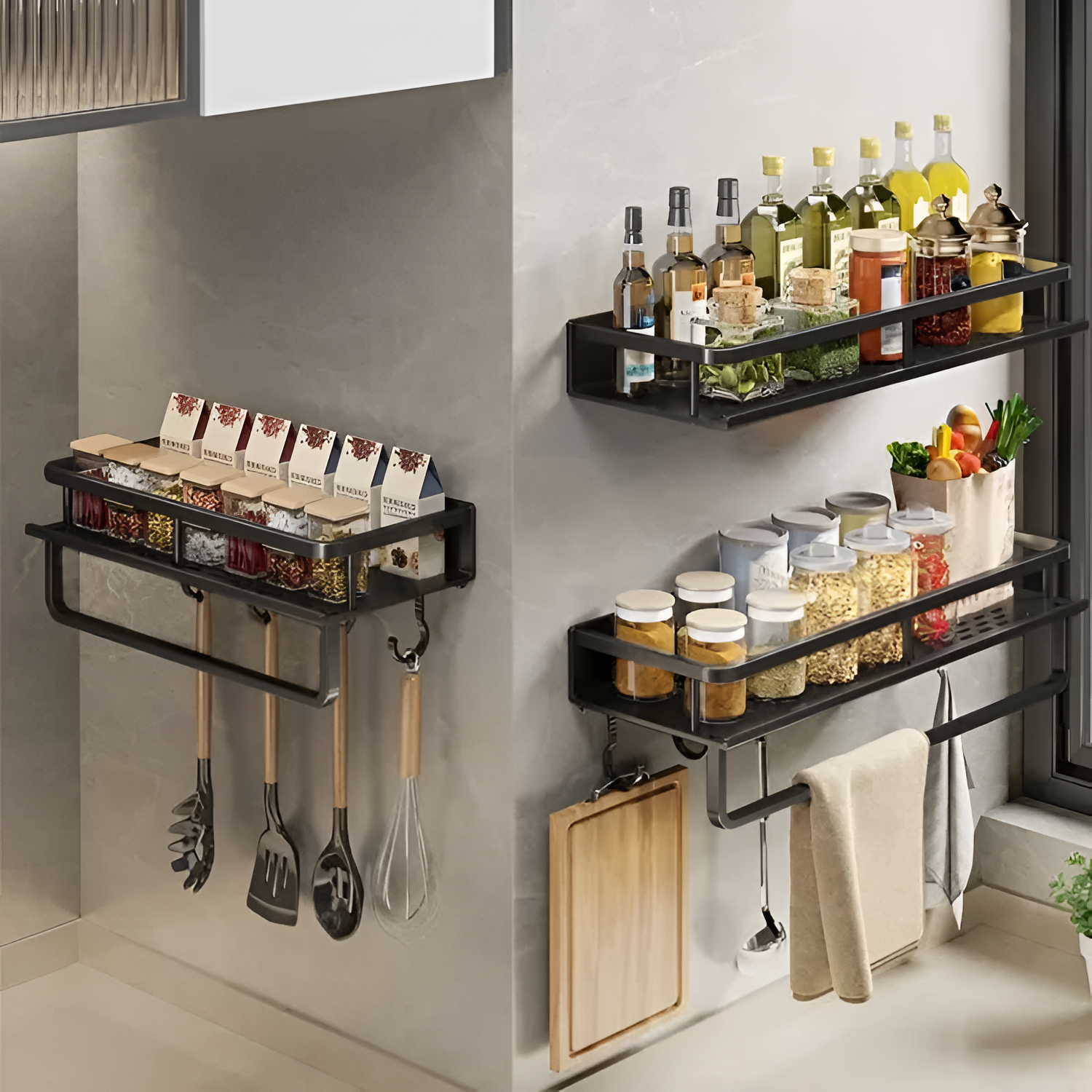 Estante Organizador De Pared Minimalista - Ranurado