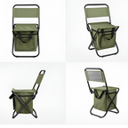 Silla de Camping Plegable con Nevera - Respaldo