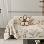 Funda de Sofá con Estampado Botánico - Manta Decorativa