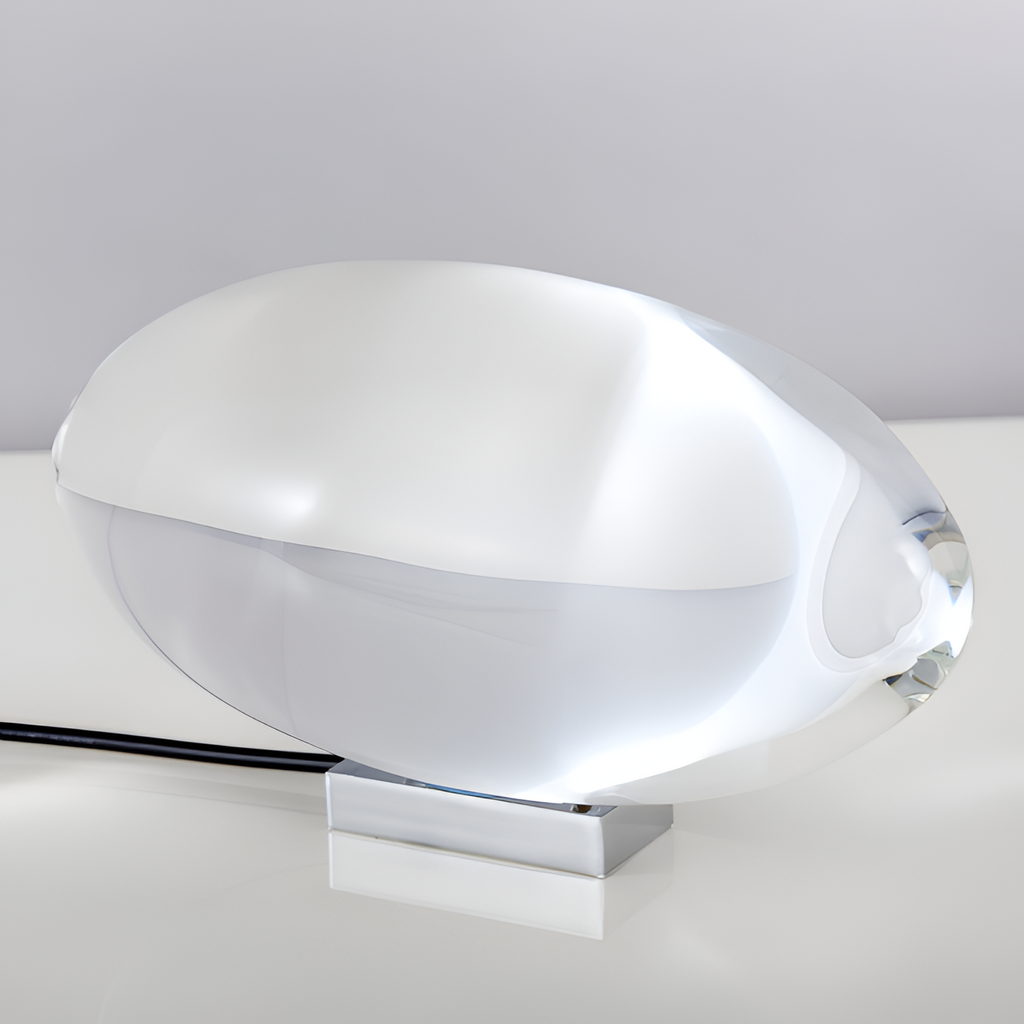 Lámpara Mesa Cristal Minimalista - Escultórica