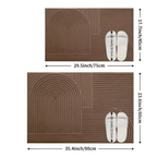 Alfombra de Entrada con Textura Geométrica - Diseño Moderno