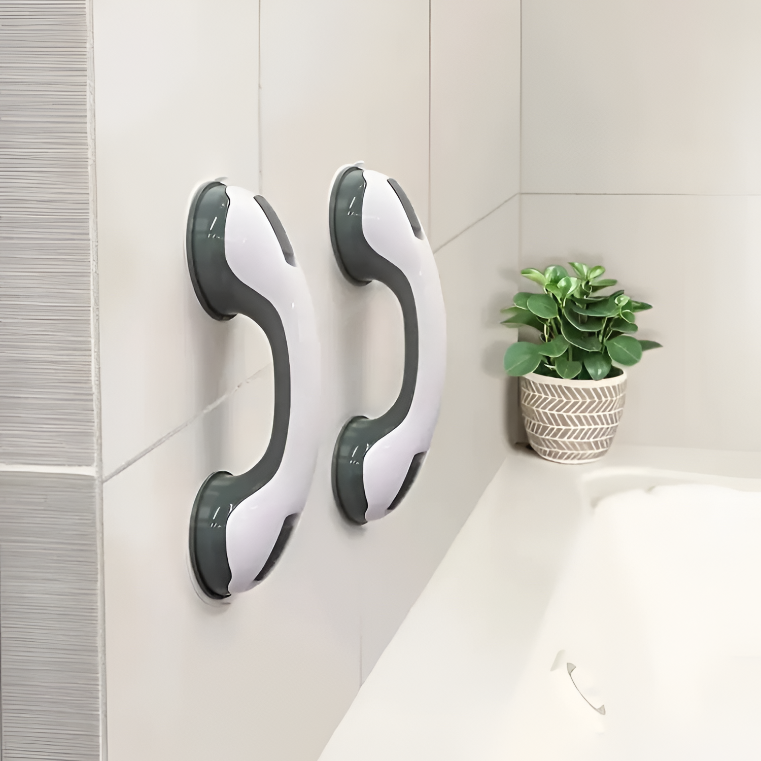 Asidero de Ducha con Succión - Mango de Agarre para Baño