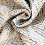 Manta reversible con motivos tribales – Manta decorativa