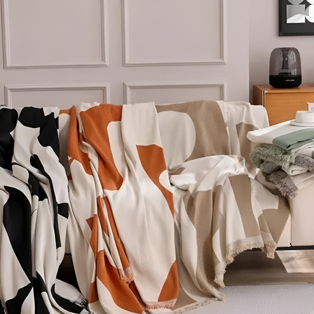 Manta Sofá Geométrica Moderna - Decoración Salón