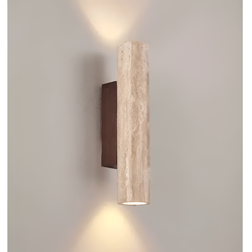 Aplique Travertino Minimalista - Luz Ambiental
