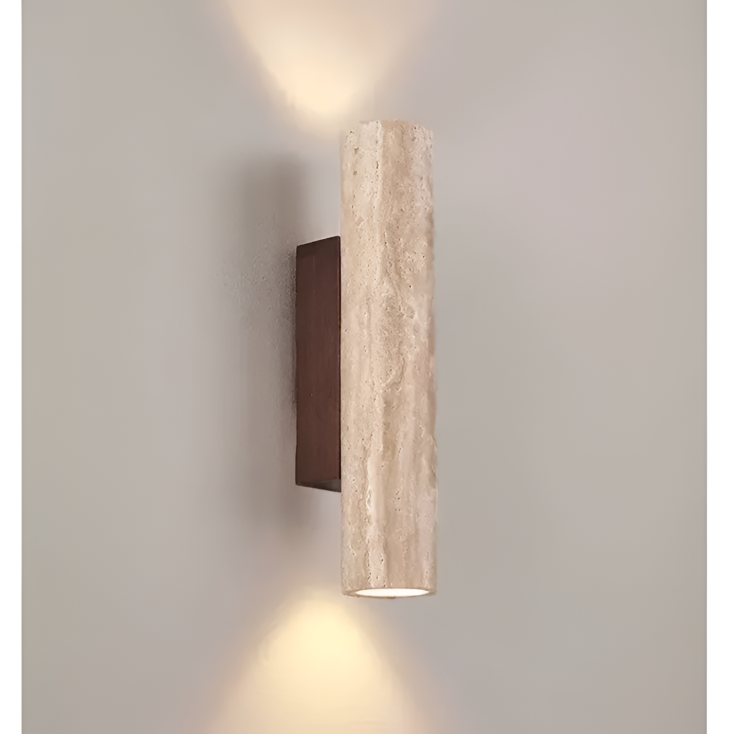 Aplique Travertino Minimalista - Luz Ambiental
