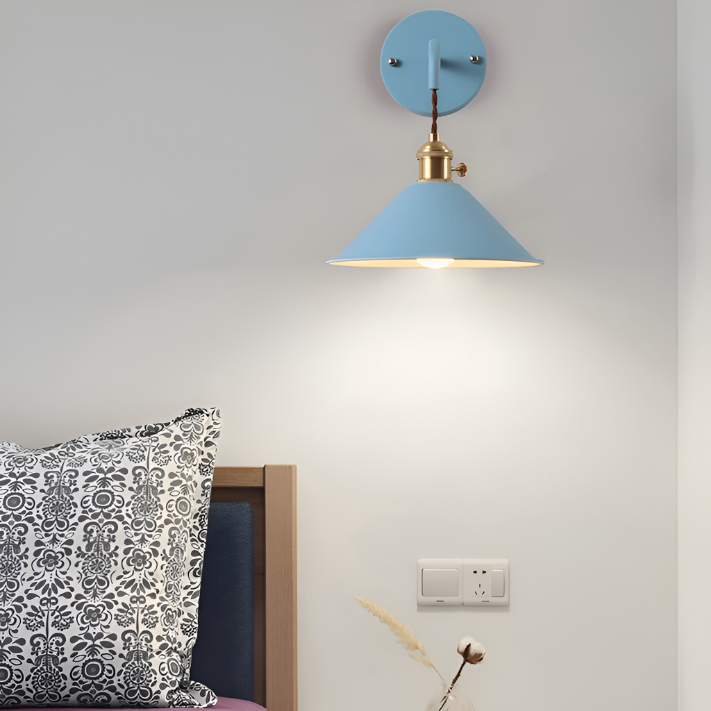 Aplique Pared Industrial Retro - Cable Trenzado