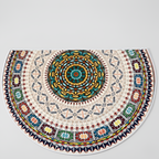 Alfombra Bohemia Mandala – Alfombra Semicircular Decorativa