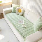 Funda de Sofá de Felpa con Plisado a Mano - Protector para Sillón