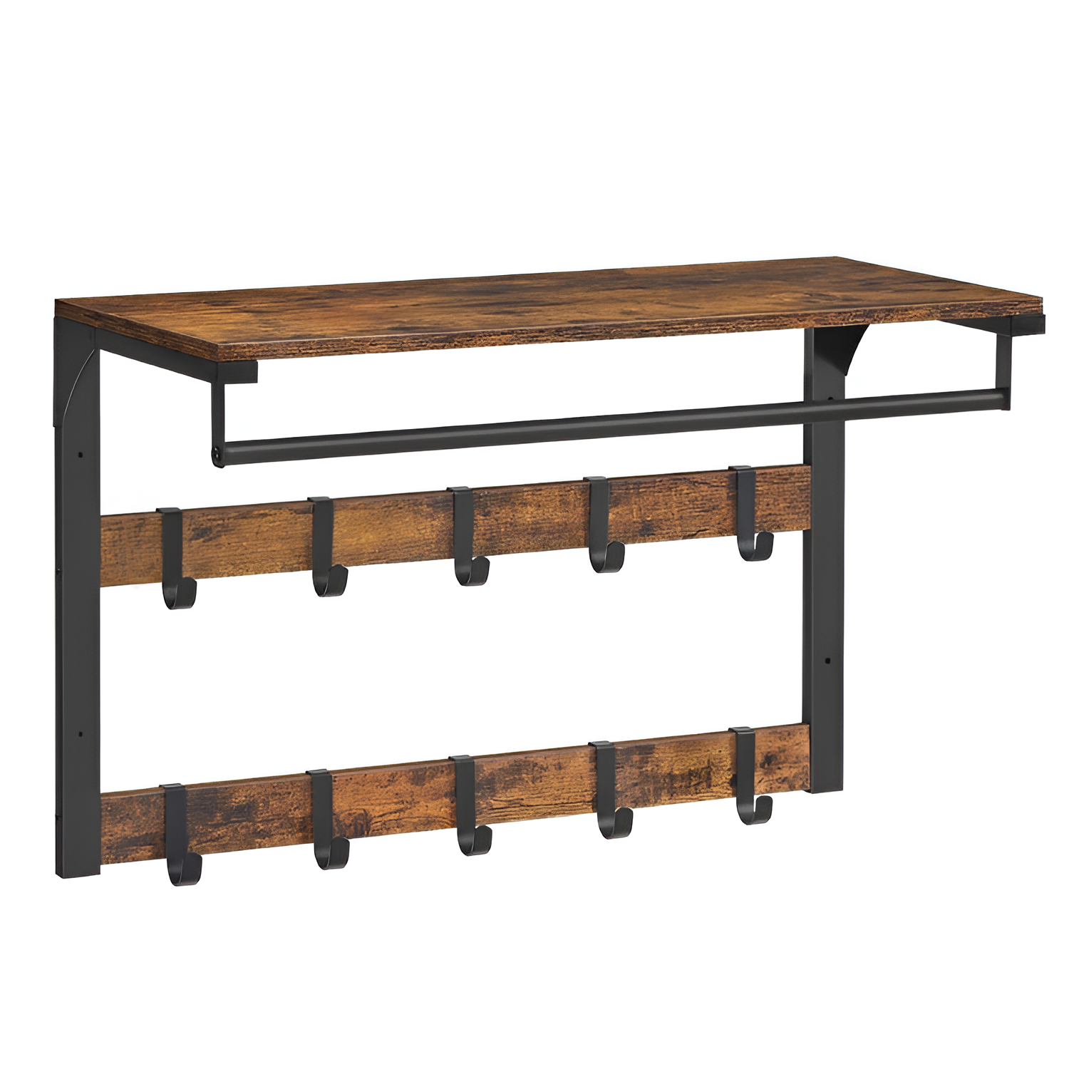 Perchero Madera Industrial - Multifuncional