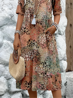Vestido Midi Floral para Mujer - Fiesta en el Jardín de Primavera