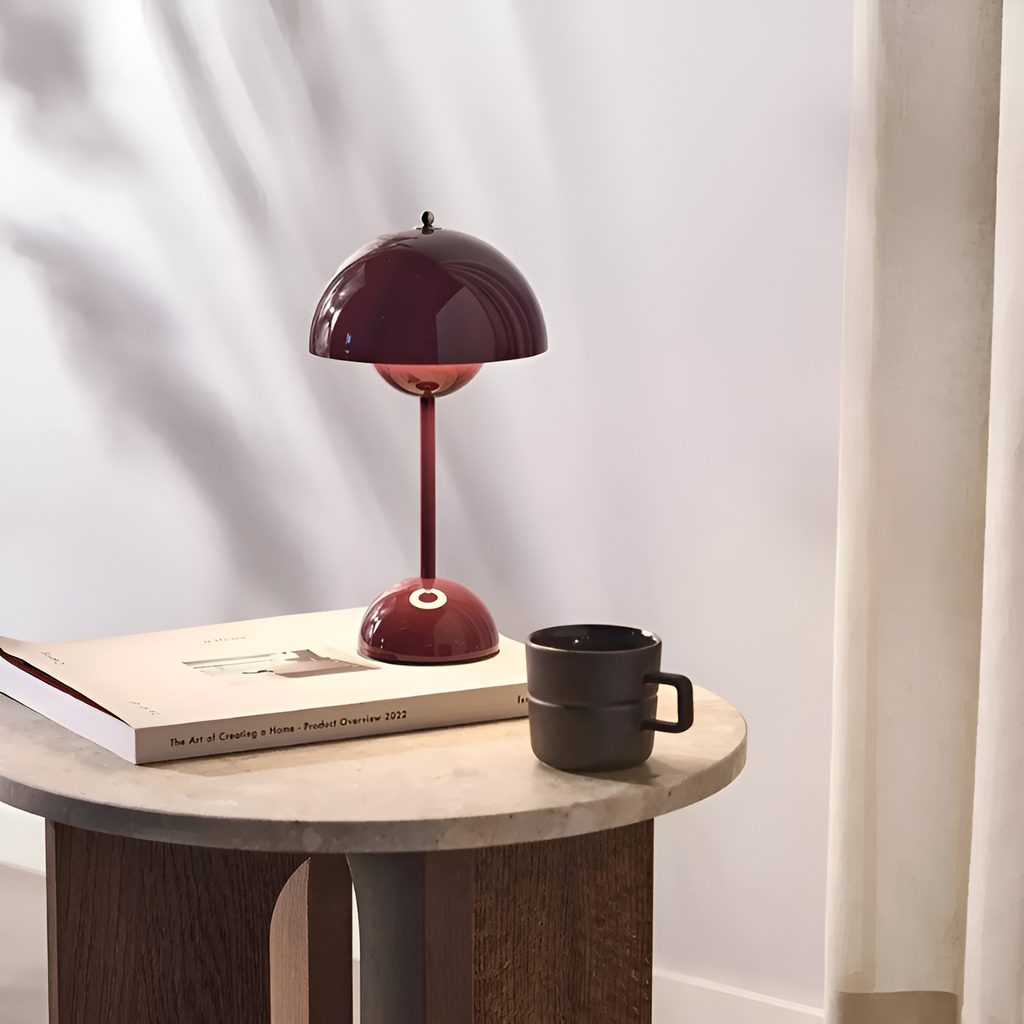 Lámpara de Mesa Domo Minimalista - Portátil