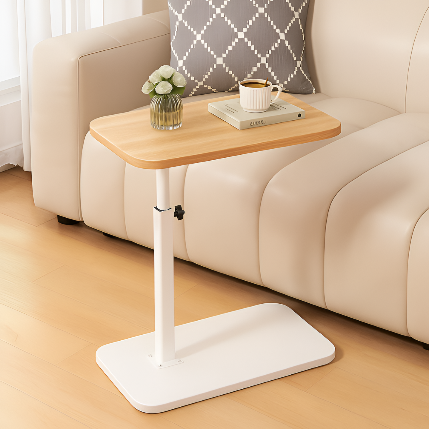 Mesa Lateral Ajustable Minimalista - Funcional