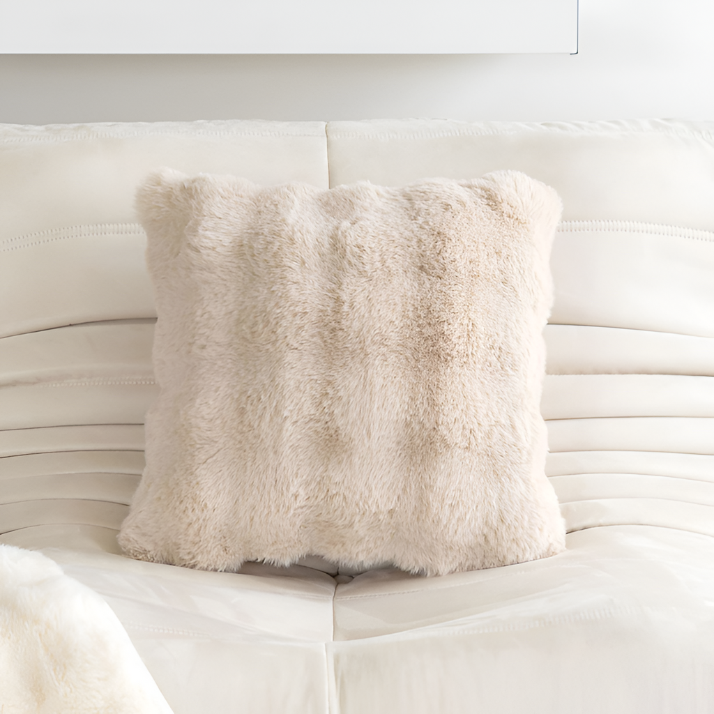 Cojín Decorativo con Relieve - Estilo Neutro Estriado