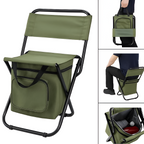 Silla de Camping Plegable con Nevera - Respaldo