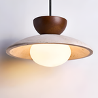 Lámpara Colgante de Travertino Minimalista - Geométrica