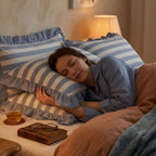 Fundas de Almohada de Encaje con Volantes – Fundas a Rayas Decorativas