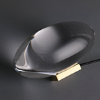 Lámpara Mesa Cristal Minimalista - Escultórica