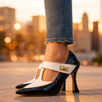 Zapatos De Salón De Mujer Con Punta Afilada Y Tacón Grueso - Para La Oficina