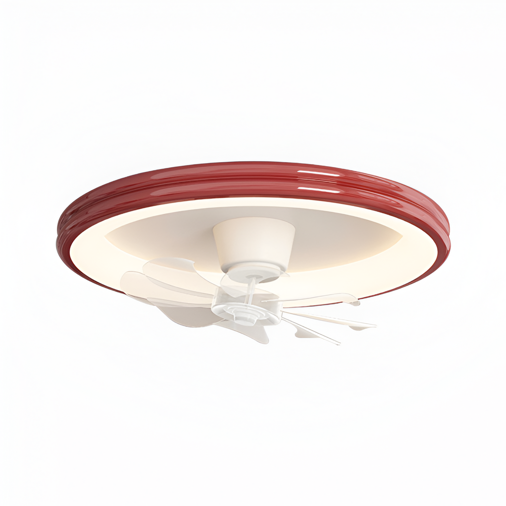 Lámpara Minimalista Con Ventilador De Techo Regulable - Montaje Empotrado