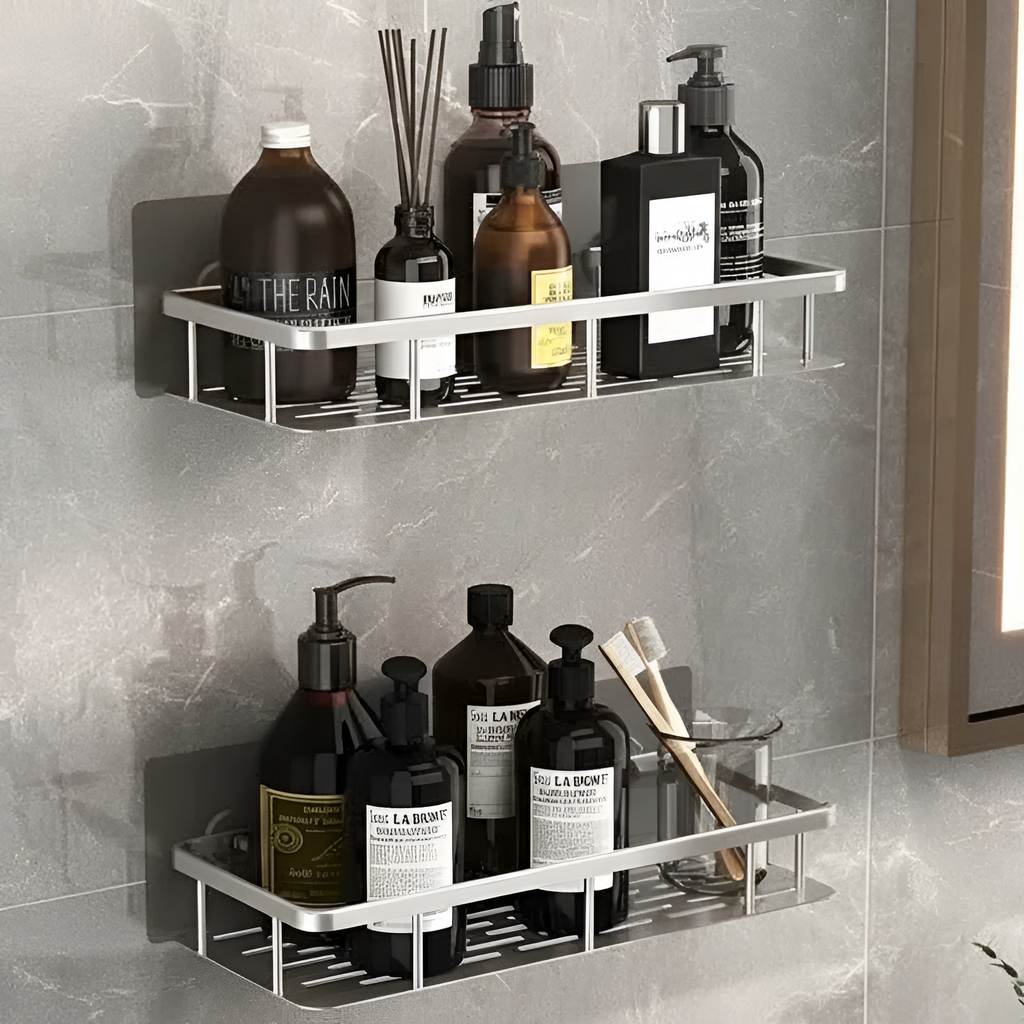 Caddy de Pared Adhesivo Minimalista - Ahorro de Espacio
