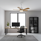 Ventilador de Techo con Aspas Curvas Minimalista - Regulable