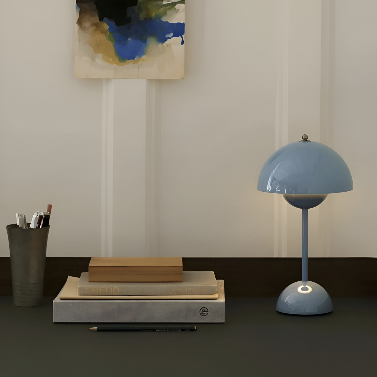 Lámpara de Mesa Domo Minimalista - Portátil