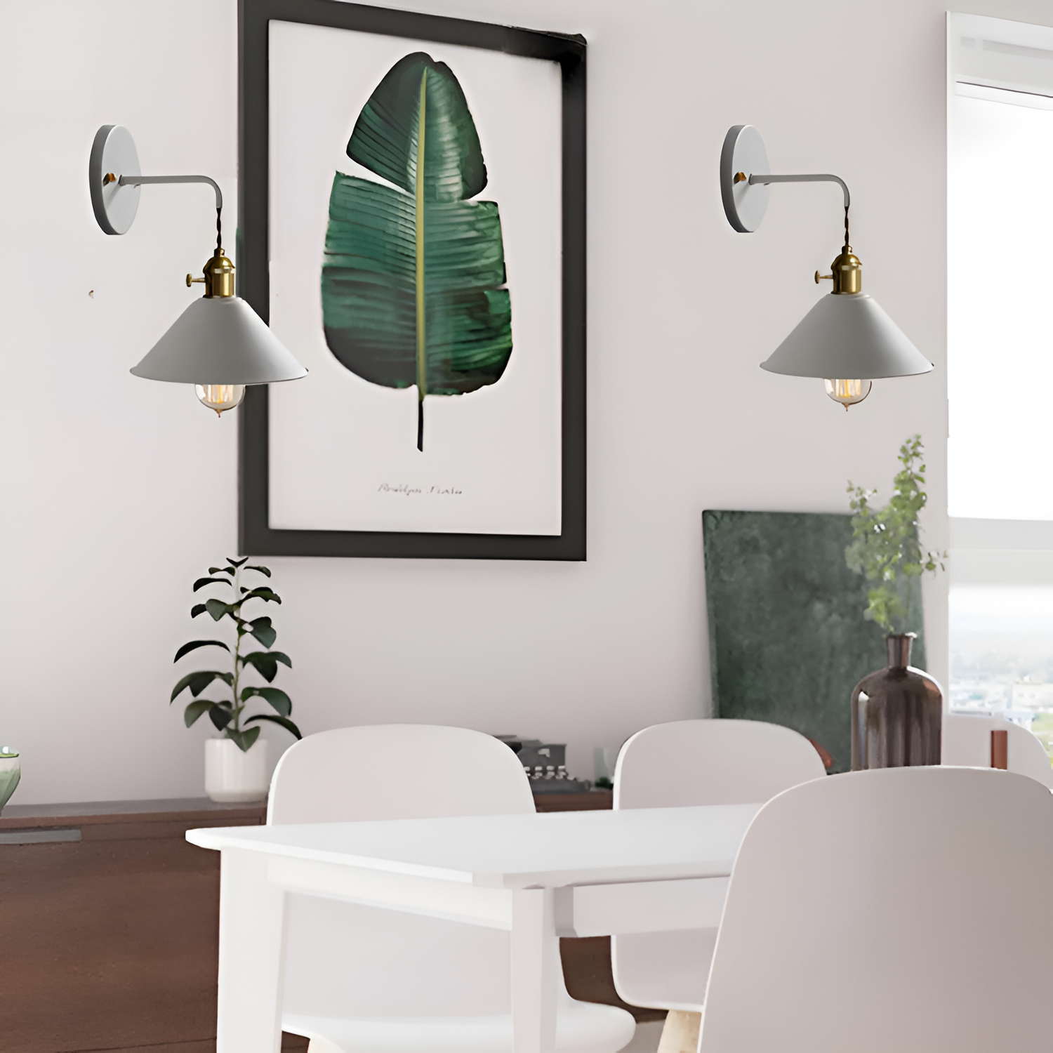 Aplique Pared Industrial Retro - Cable Trenzado