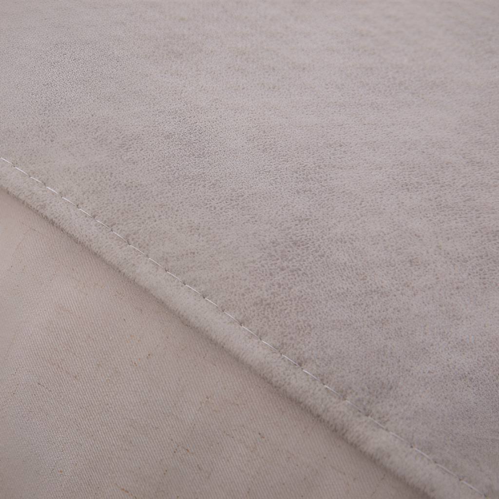 Manta Decorativa - Color Crema y Gris para Cama