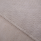Manta Decorativa - Color Crema y Gris para Cama